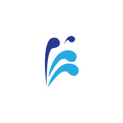 water simple color vector design icon