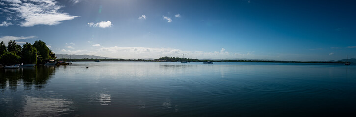 reflection of sky in lake