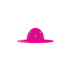 hat simple color vector design icon