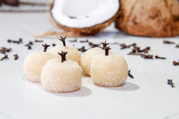 Coconut candy for birthday parties.