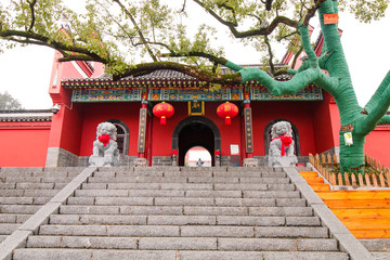 Gate of Chinese temple