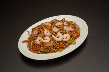 pasta with chinese cuisine