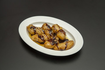 fried fruit stock photo 