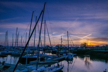 Obraz premium yachts at the marina
