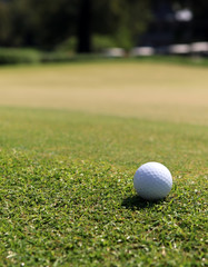 Golf ball near the green