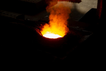 Fototapeta premium steel foundry stock photo