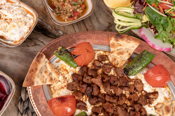 Shish kebab stock photo