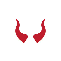 Devil horn icon design isolated on white background. vector illustration