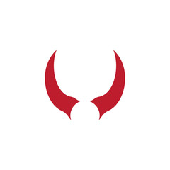 Devil horn icon design isolated on white background. vector illustration