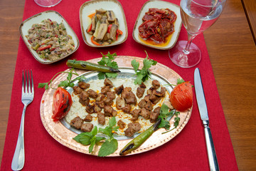 Shish kebab stock photo