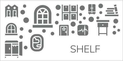 shelf icon set