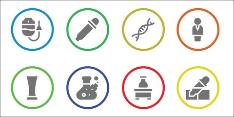 experiment icon set