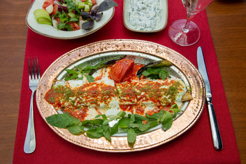 beyti kebab stock photo