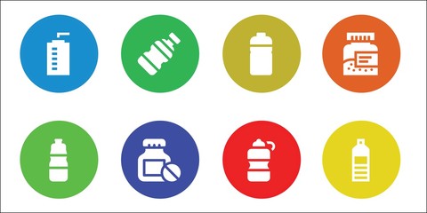 bottled icon set