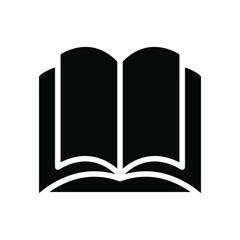 Book icon , student template business vector design emblem isolated illustration , outline solid background white
