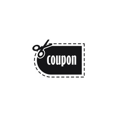 Coupon icon design isolated on white background. vector illustration