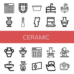 ceramic icon set