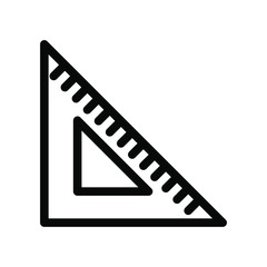 Ruler icon , horizontal vector template logo design emblem isolated illustration, outline solid background white