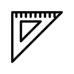 Ruler icon , horizontal vector template logo design emblem isolated illustration, outline solid background white