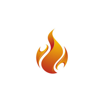 Logo design colorful fire
