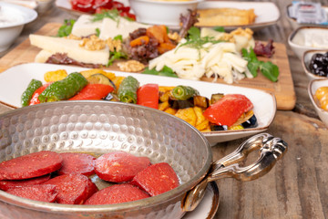 Trukish breakfast from turkish cuisine