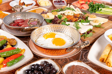 Trukish breakfast from turkish cuisine