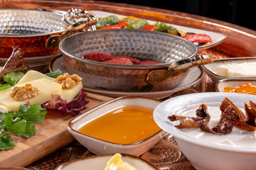 Trukish breakfast from turkish cuisine