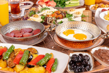Trukish breakfast from turkish cuisine
