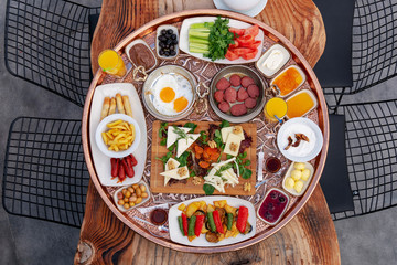 Trukish breakfast from turkish cuisine