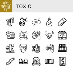 toxic icon set