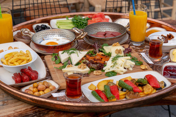 Trukish breakfast from turkish cuisine