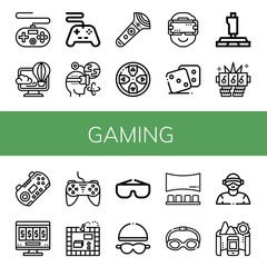 gaming icon set