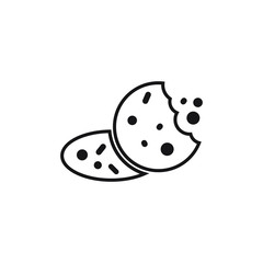 Cookies icon design isolated on white background. vector illustration
