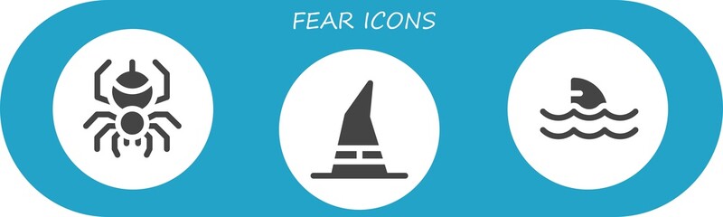 fear icon set