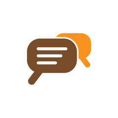 Bubble speech icon design isolated on white background