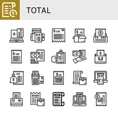 total simple icons set