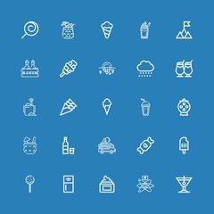 Editable 25 ice icons for web and mobile
