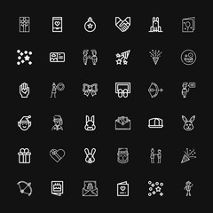 Editable 36 greeting icons for web and mobile