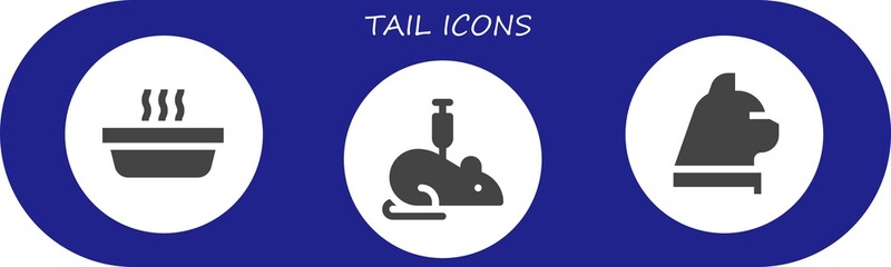 tail icon set
