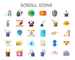 scroll icon set