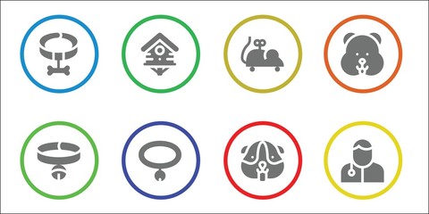 veterinary icon set