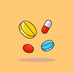 vector illustration of medical tools to fight covid-19