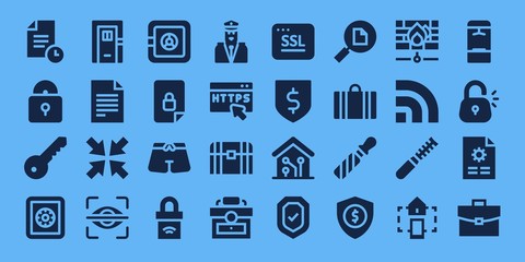 lock icon set