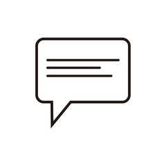 Message Icon Vector Illustration Sign