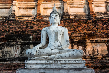 Fototapeta premium Buddha statue amulets of Buddhism religion in the temple, Thailand.