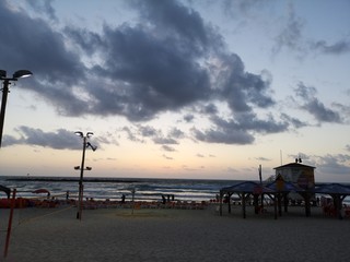 sunset beach Israel