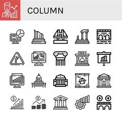 column icon set