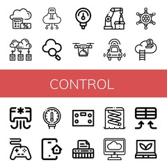 control icon set