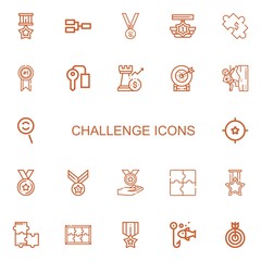 Editable 22 challenge icons for web and mobile
