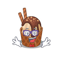 Super Funny Geek coffee ice cream cartoon character design